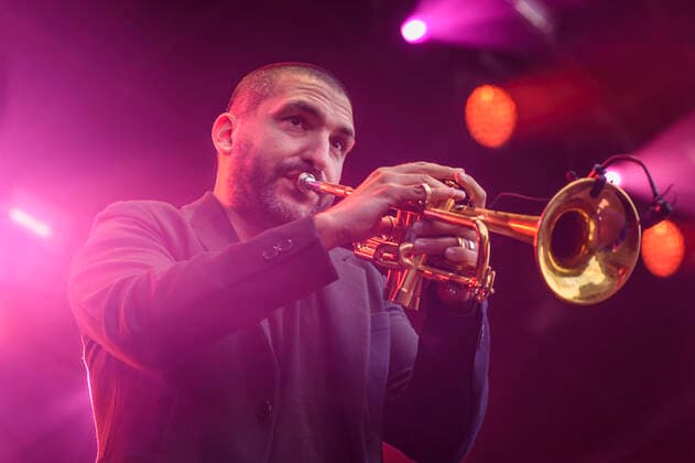 Ibrahim Maalouf at the festival Arena 5 in Brussels Maalouf Ibrahim au festival Arena 5 a Bruxelles Reporters QUINET JEANxMARCxQUINET