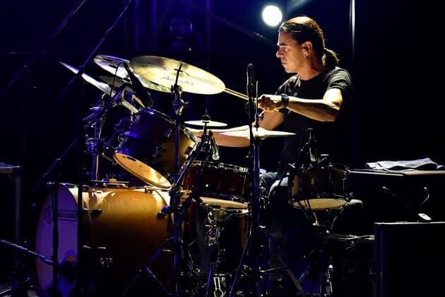 Italy: Max Gazzè La Matematica dei Rami Tour Max Gazze during the concert at Cavea Auditorium Parco della Musica. Rome Italy Copyright: DomenicoxCippitelli