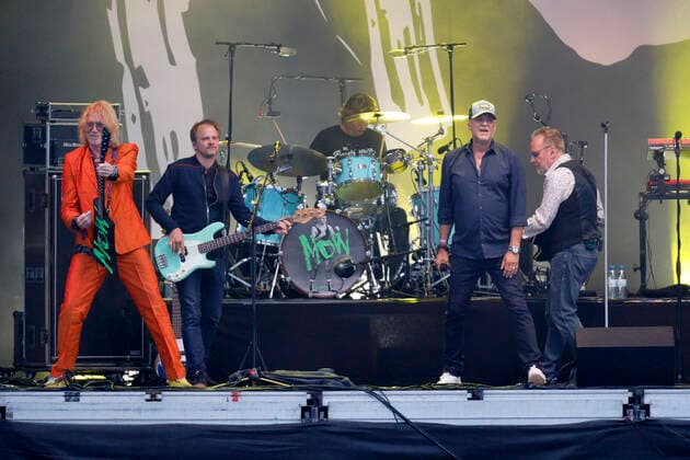 Christof Stein Schneider, Christian Decker, Rainer Schumann, Kai Wingenfelder and Martin Huch from Fury in the Slaughterhouse live at the Strandkorb Open Air at Sparkassenpark Mönchengladbach Mönchengladbach, 30 07 2021 Foto:xC.xHardtx xFuturexImage