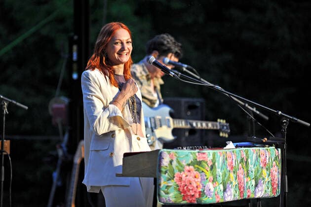 Singer Alex Mayr Singer Alex Mayr during a performance at the Seebühnenzauber Spezial 2021 on 30 07 2021 at the Luisenpark Mannheim 20210730MWI5926