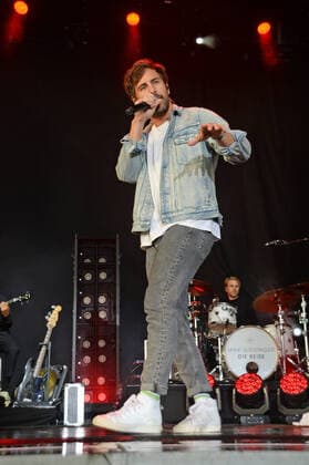 Hamburg the 31 07 2021, Max Giesinger live with his program The Journey on stage at Cruise Inn Open Air on the grounds of Cruise Center Steinwerder in the Port of Hamburg Max Giesinger live with his program The Journey back on stage , Hamburg Hamburg Germany Steinwerder