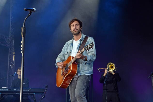 Hamburg the 31 07 2021, Max Giesinger live with his program The Journey on stage at Cruise Inn Open Air on the grounds of Cruise Center Steinwerder in the Port of Hamburg Max Giesinger live with his program The Journey back on stage , Hamburg Hamburg Germany Steinwerder