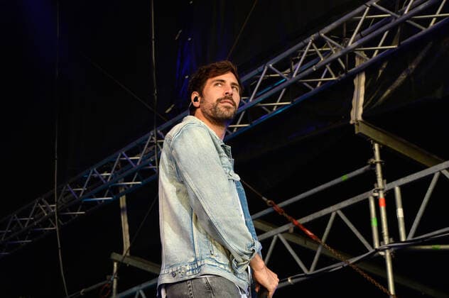 Hamburg the 31 07 2021, Max Giesinger live with his program The Journey on stage at Cruise Inn Open Air on the grounds of Cruise Center Steinwerder in the Port of Hamburg Max Giesinger live with his program The Journey back on stage , Hamburg Hamburg Germany Steinwerder