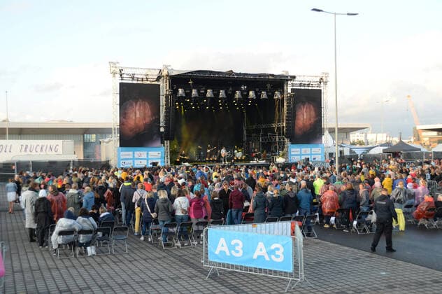 Hamburg the 31 07 2021, Max Giesinger live with his program The Journey on stage at Cruise Inn Open Air on the grounds of Cruise Center Steinwerder in the Port of Hamburg Max Giesinger live with his program The Journey back on stage , Hamburg Hamburg Germany Steinwerder