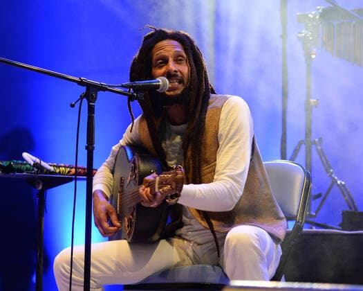HOLLYWOOD FL - JULY 31: Julian Marley performs at The Arts Park Amphitheater at Young Circle on July 31, 2021 in Hollywood, Florida. Copyright: xmpi04 MediaPunchx