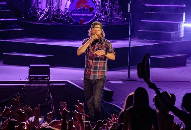 July 31, 2021, George, WA, USA: SInger Dierks Bentley headlines night two of the Watershed Music Festival at The Gorge Amphitheater on July 31, 2021 in George, Washington. ( Xander Deccio ImageSpace) George USA - ZUMAs181 20210731_zea_s181_034 Copyright: xImagespacex