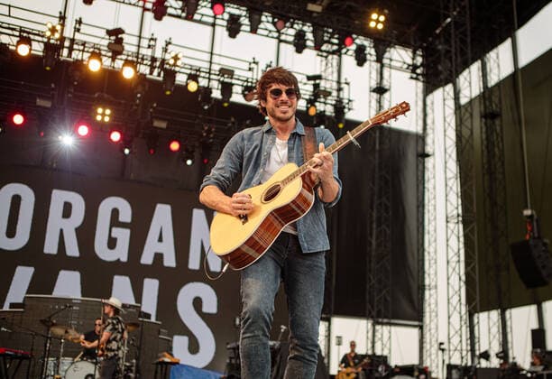 July 31, 2021, George, WA, USA: SInger Morgan Evans performs on the main stage during day 2 of the Watershed Music Festival at The Gorge Amphitheater on July 31, 2021 in George, Washington. ( Xander Deccio ImageSpace) George USA - ZUMAs181 20210731_zea_s181_069 Copyright: xImagespacex