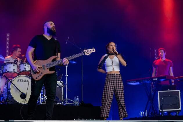 Alice Merton Open Air 31 07 2021 Alice Merton at the picnic concert in Ladenburg Ladenburg Festwiese Baden Württemberg