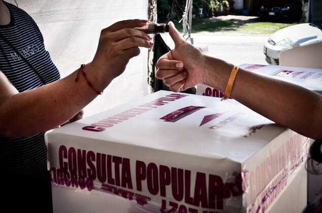 August 1, 2021: 01 August, 2021 Mexico, Mexico Aspects of the CITIZEN CONSULTATION in the Mexican municipality of Cuautitlan Izcalli. Mexicans are called to vote to judge the former presidents in this citizen consultation. PHOTO: OMAR LOPEZ - ZUMAl109 20210801_zap_l109_013 Copyright: xOmarxLopezx