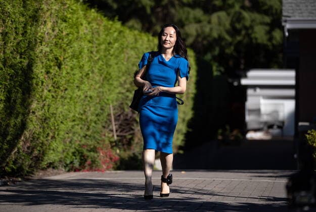 August 4, 2021, Vancouver, BC, Canada: Meng Wanzhou, chief financial officer of Huawei, leaves home to attend her extradition hearing at B.C. Supreme Court, in Vancouver, B.C., Wednesday, Aug. 4, 2021. Vancouver Canada - ZUMAc35_ 20210804_zaf_c35_105 Copyright: xDarrylxDyckx