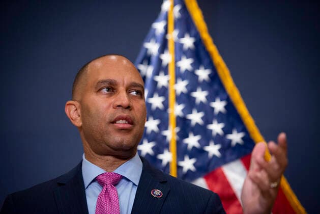Democratic House Caucus Chairman United States Representative Hakeem Jeffries (Democrat of New York) offers remarks during a press conference at the US Capitol in Washington, DC, Tuesday, July 27, 2021. Credit: Rod Lamkey CNP 271013 2021-07-27 District of Columbia Washington  Copyright: xAdMediax STAR_271013_008