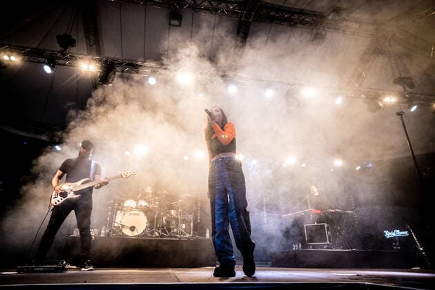 Hamburg, 4 August 2021 Alice Merton at a concert on the open-air stage in Hamburgs Stadtpark.