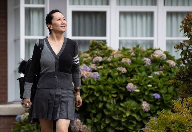 August 6, 2021, Vancouver, BC, Canada: Meng Wanzhou, chief financial officer of Huawei, leaves home to attend her extradition hearing at B.C. Supreme Court, in Vancouver, on Friday, August 6, 2021. Vancouver Canada  - ZUMAc35_ 20210806_zaf_c35_149 Copyright: xDarrylxDyckx