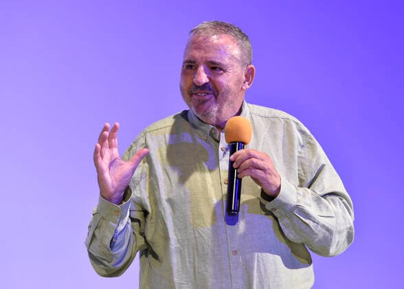Serbian film and theatre director Goran Markovic received the Annual Award of the Association of Czech Film Clubs (ACFK) during the Summer Film School Uherske Hradiste, Czech Republic, on August 6, 2021. (CTKxPhoto DaliborxGluck) CTKPhotoP2021080611335  dg004A