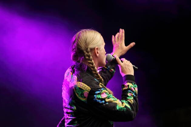 Roman Geike alias Romano at the Bergfunk Open Air on the Funkerberg in Königs Wusterhausen, 7 August 2021 Bergfunk Open Air