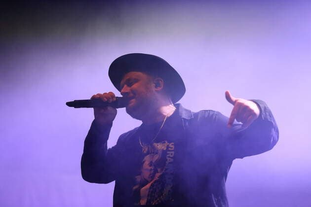 Anton Schneider alias Fatoni at the Bergfunk Open Air on the Funkerberg in Königs Wusterhausen, 7 August 2021 Bergfunk Open Air