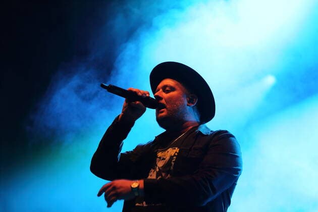 Anton Schneider alias Fatoni at the Bergfunk Open Air on the Funkerberg in Königs Wusterhausen, 7 August 2021 Bergfunk Open Air