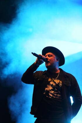 Anton Schneider alias Fatoni at the Bergfunk Open Air on the Funkerberg in Königs Wusterhausen, 7 August 2021 Bergfunk Open Air