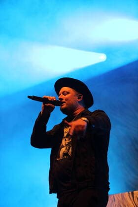 Anton Schneider alias Fatoni at the Bergfunk Open Air on the Funkerberg in Königs Wusterhausen, 7 August 2021 Bergfunk Open Air