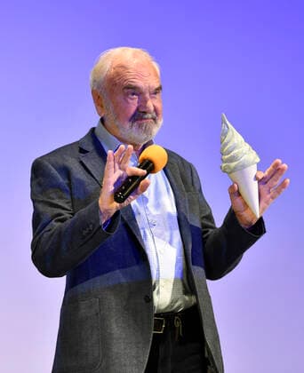 Czech actor and playwright, who will present his films at the LFS Zdenek Sverak receives award of Association of Czech Film Clubs at the ongoing Summer Film School (LFS) in Uherske Hradiste, Czech Republic, August 9, 2021. (CTKxPhoto DaliborxGluck) CTKPhotoP2021080906115  dg012