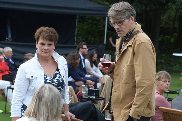 3 Jazz concert with Thomas Quasthoff Gayle Tufts, husband Lutz Gajewski Frank Walter Steinmeier, SPD, Federal President Address at a jazz concert with Thomas Quasthoff Friends in the SchlossGarten Bellevue in Berlin on 10 08 2021 Photopress Mueller