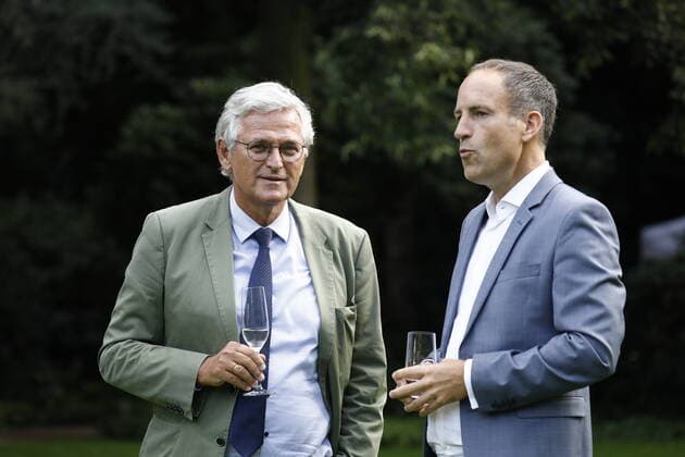 Peter Frey L Editor-in-Chief of ZDF, Germany, Berlin, Presidents Garden of Bellevue Palace, Address by Federal President Frank Walter Steinmeier at a jazz concert with Thomas Quasthoff Friends