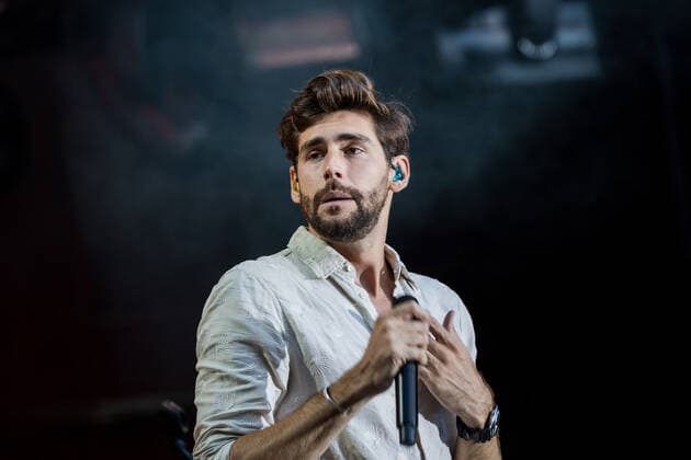 First live performance in Germany of the Spanish-German pop singer Alvaro Soler with the Mar de Colores European Tour at the Kunst Rasen Bonn, 11 08 2021 organized by E L Hartz Promotion GmbH Bonn Gronau NRW Germany