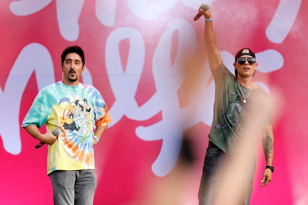 Eko Fresh and Dante Thomas at the benefit concert for the victims of the flood disaster at the south bridge Cologne, 11 08 2021 Foto:xC.xHardtx xFuturexImage