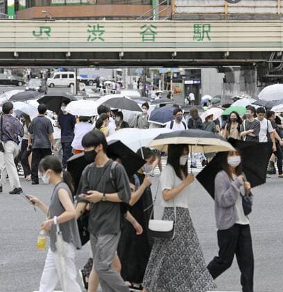 Virus stays rampant in Tokyo People wearing face masks walk in Tokyo s Shibuya area on Aug. 12, 2021, as the capital reported 4,989 new coronavirus cases the same day, the second highest figure after 5,042 infections logged a week earlier.  A14AA0000757694P