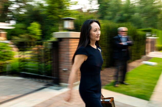 August 13, 2021, Vancouver, BC, Canada: Meng Wanzhou, chief financial officer of Huawei, leaves her home for an extradition hearing at B.C. Supreme Court, in Vancouver, B.C., Friday, Aug. 13, 2021. Vancouver Canada - ZUMAc35_ 20210813_zaf_c35_013 Copyright: xJimmyxJeongx