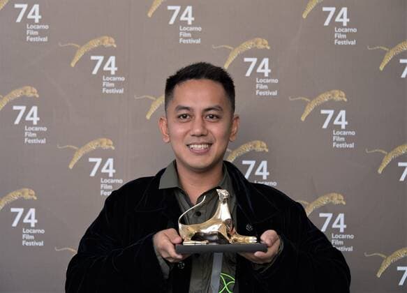 Locarno, Switzerland Locarno Film Festival 2021 Palmares awards ceremony photocall Locarno Film Festival PardoOro best film 2021 LFF In the photo: Muhammad Zaydy Amirruddin producer  Copyright: xNickxZonnax xIPAx xNickxZonnax