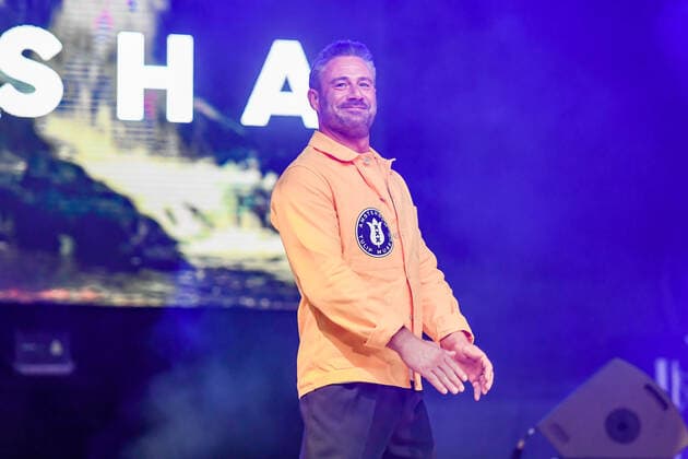 14 08 2021, xlakx, Entertaiment Musik, SASHA und Band auf der Freilichtbühne Eisenhuettenstadt emspor, v l The anniversary concert for 70 years plus 1 Werk Stadt by SASHA with band Anniversaries are always an occasion for a big