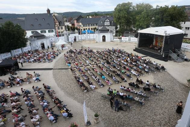 Neuwied Wolfgang Niedecken reads and sings Bob Dylan in front of Engers Castle Copyright: xJoergxNiebergall Eibner-Pressefox EP_JNL