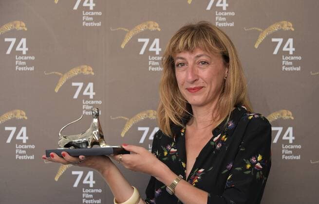 Locarno, Switzerland Locarno Film Festival 2021 Palmares awards ceremony photocall Locarno Film Festival Special Jury Prize Cine + In the photo: Emilie Aussel director  Copyright: xNickxZonnax xIPAx xNickxZonnax