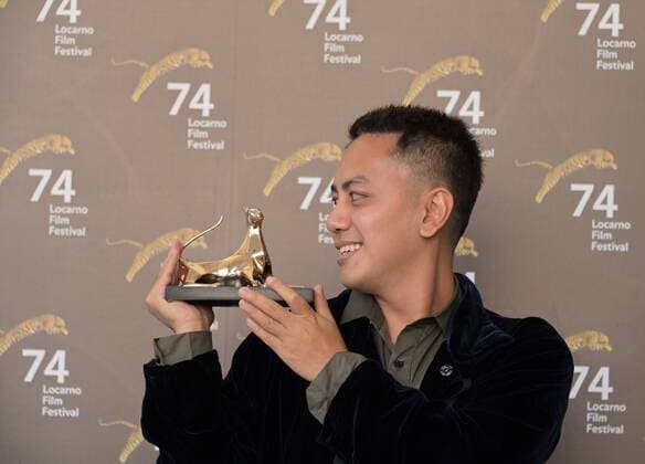 Locarno, Switzerland Locarno Film Festival 2021 Palmares awards ceremony photocall Locarno Film Festival PardoOro best film 2021 LFF In the photo: Muhammad Zaydy Amirruddin producer  Copyright: xNickxZonnax xIPAx xNickxZonnax