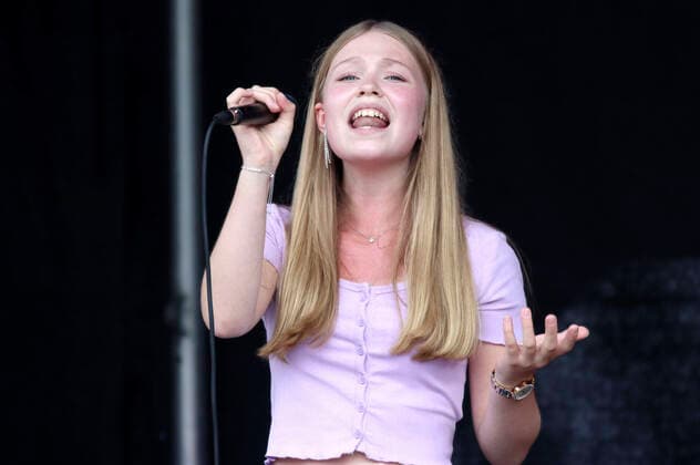 Lisa Marie Ramm live at the anniversary festival 750 years Bramfeld at the market place Bramfeld Hamburg, 15 08 2021 Foto:xgbrcix xFuturexImage