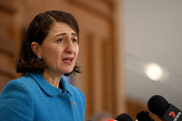 GLADYS BEREJIKLIAN COVID19 PRESSER, NSW Premier Gladys Berejiklian addresses media during a press conference in Sydney, Tuesday, August 17, 2021. ( NO ARCHIVING, EDITORIAL USE ONLY, NO USE IN BOOKS WITHOUT CONSENT SYDNEY NSW AUSTRALIA  Copyright: xDANxHIMBRECHTSx 20210817001567488702