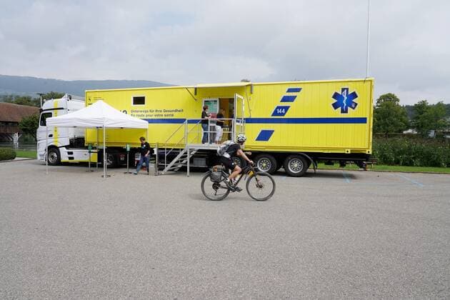 Photo Manuel Geisser 17 08 2021 Covid 19 vaccination The canton of Bern started the 13 August 2021 with the vaccination truck its second tour Picture The Covit 19 vaccination print in Wangen an der Aare