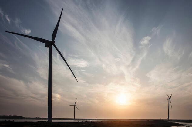 Sunset with wind turbines and Eastern Scheldt Storm Surge Barrier, designed to protect the Netherlands from flooding. Neeltje Jans, Netherlands RM, Walter Zerla, 2014-03-15:59, 15 03 2014 22:42, Copyright: xWALTERxZERLAx copy space,silhouette,wide angle,development,protection,barrier,architecture,europe,netherlands,outdoors,coast,north sea,summer,day,evening,energy,environmental issue,global warming,renewable energy,wind power,construction,wind turbine,sunlight,water,nobody,travel,cloud,blue sky,sunset and sunrise,defending,waterfront,power,landscape,scale,sustainability,tourist destination,neeltje jans,March 2014 Release,eastern scheldt storm surge barrier,flood barrier,dam,buildings,Physical Activity,Defending,Authority,Developmen Ref:IS09AH48J