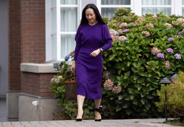 August 18, 2021, Vancouver, BC, Canada: Meng Wanzhou, chief financial officer of Huawei, leaves home to attend what is expected to be the final day of her extradition hearing at B.C. Supreme Court, in Vancouver, on Wednesday, August 18, 2021. Vancouver Canada - ZUMAc35_ 20210818_zaf_c35_030 Copyright: xDarrylxDyckx