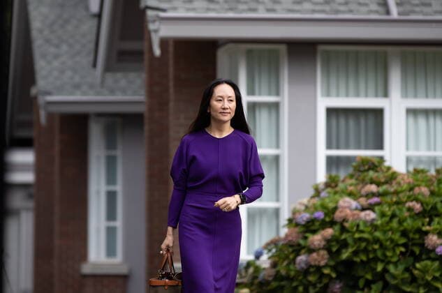 August 18, 2021, Vancouver, BC, Canada: Meng Wanzhou, chief financial officer of Huawei, leaves home to attend what is expected to be the final day of her extradition hearing at B.C. Supreme Court, in Vancouver, on Wednesday, August 18, 2021. Vancouver Canada - ZUMAc35_ 20210818_zaf_c35_036 Copyright: xDarrylxDyckx