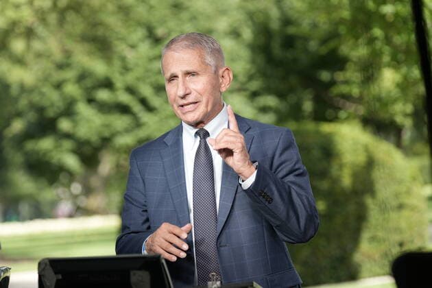 Dr. Anthony Fauci, Director of the National Institute of Allergy and Infectious Diseases at the National Institutes of Health, participates in a network interview at the White House in Washington, DC on August 18, 2021. Copyright: xChrisxKleponisx xCNPx MediaPunchx
