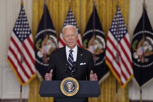 August 18, 2021, Washington, District of Columbia, USA: United States President Joe Biden delivers remarks on the COVID-19 response and the vaccination program in the East Room of the White House in Washington, DC on Wednesday, August 18, 2021. Earlier today, the Biden Administration announced that beginning the week of September 20, US agencies are preparing to offer booster shots to all eligible Americans who received the Pfizer or Moderna vaccines. Credit: CNP Washington USA - ZUMAs152 20210818_zaa_s152_021 Copyright: xChrisxKleponisx
