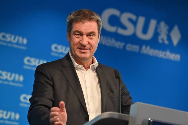 Markus SOEDER Ministerpraesident Bayern und CSU Vorsitzender , gesture,single image,cropped single image,portrait,portrait press conference after video conference of the CSU Praesidium about Afghanistan in the CSU headquarters in Munich on 19 08 2021