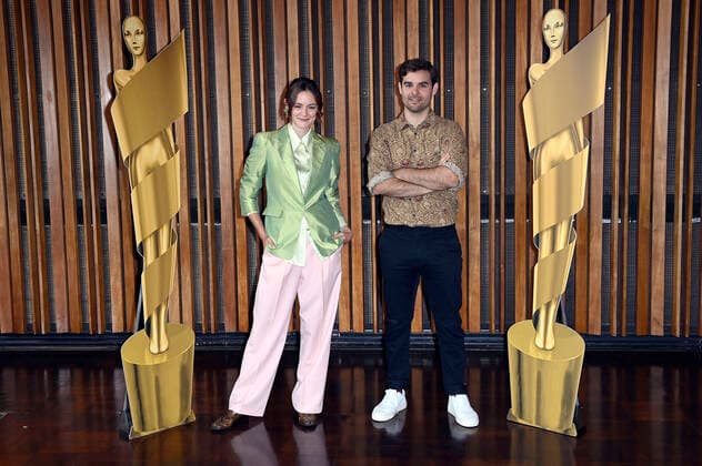 Lea van Acken and Lucas Reiber at the nomination announcement for the German Film Award 2021 at Kino International Berlin, 19 08 2021 Foto:xF.xKernx xFuturexImage