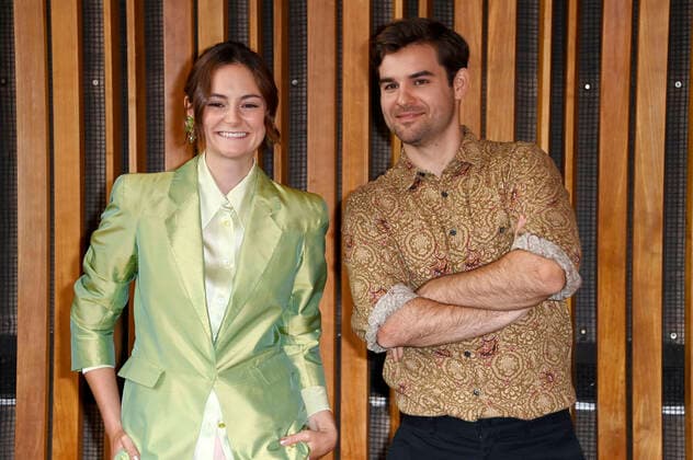 Lea van Acken and Lucas Reiber at the nomination announcement for the German Film Award 2021 at Kino International Berlin, 19 08 2021 Foto:xF.xKernx xFuturexImage