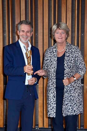 Ulrich Matthes und Monika Grütters bei der Nominierungsbekanntgabe zum Deutschen Filmpreis 2021 im Kino International. Berlin, 19.08.2021 Foto:xF.xKernx xFuturexImage
