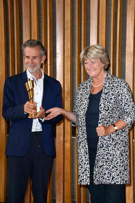 Ulrich Matthes und Monika Grütters bei der Nominierungsbekanntgabe zum Deutschen Filmpreis 2021 im Kino International. Berlin, 19.08.2021 Foto:xF.xKernx xFuturexImage