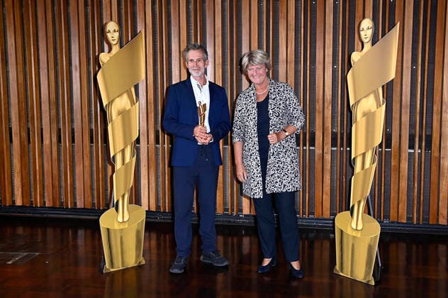 Ulrich Matthes und Monika Grütters bei der Nominierungsbekanntgabe zum Deutschen Filmpreis 2021 im Kino International. Berlin, 19.08.2021 Foto:xF.xKernx xFuturexImage