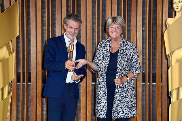 Ulrich Matthes und Monika Grütters bei der Nominierungsbekanntgabe zum Deutschen Filmpreis 2021 im Kino International. Berlin, 19.08.2021 Foto:xF.xKernx xFuturexImage